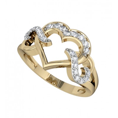Endearing Diamond Heart Ring 